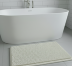 Bath Rug with Fluffy Pile and Fast-Drying Texture