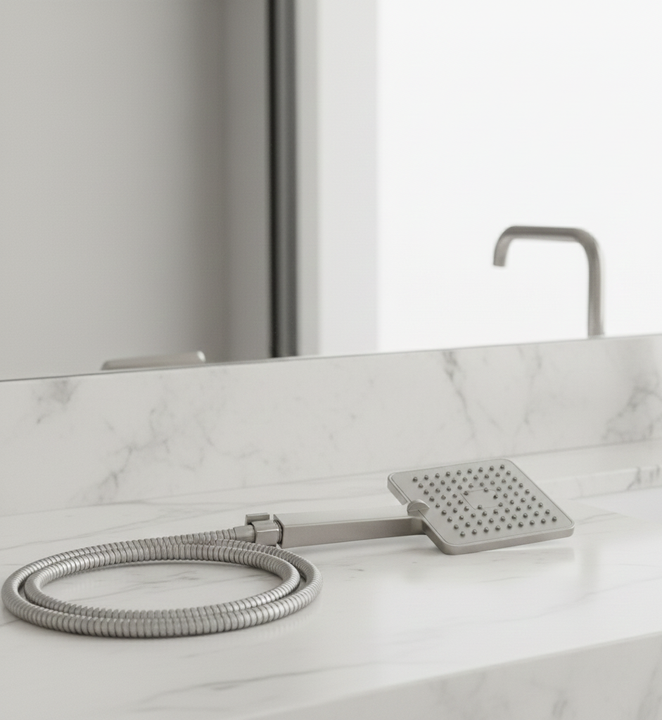 Handheld Shower Head with Flexible Metal Hose