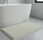 Bath Rug with Fluffy Pile and Fast-Drying Texture
